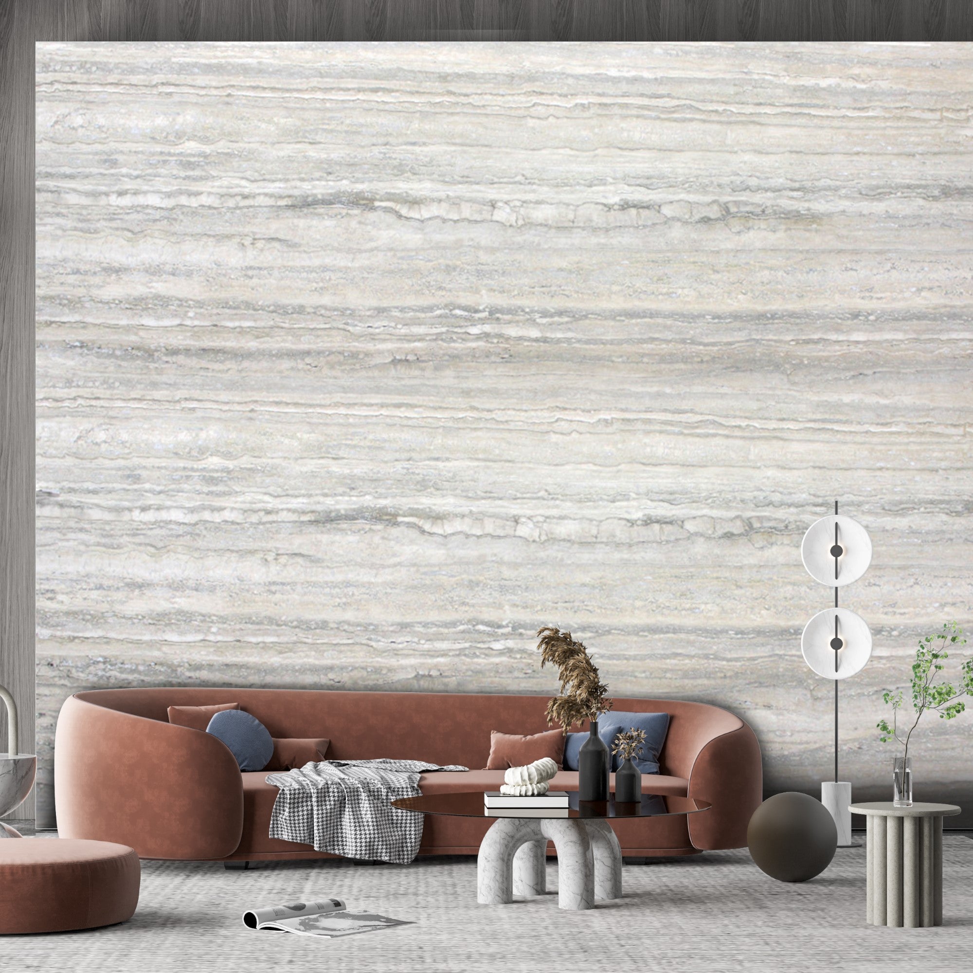 Silver Travertine Marble