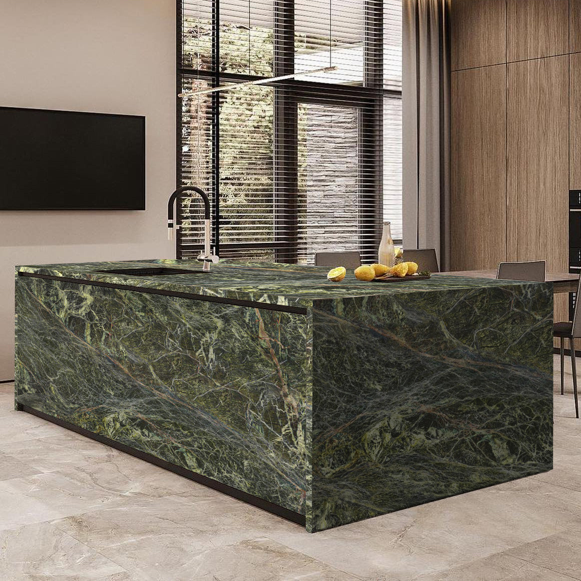 Rainforest Green Marble Countertop