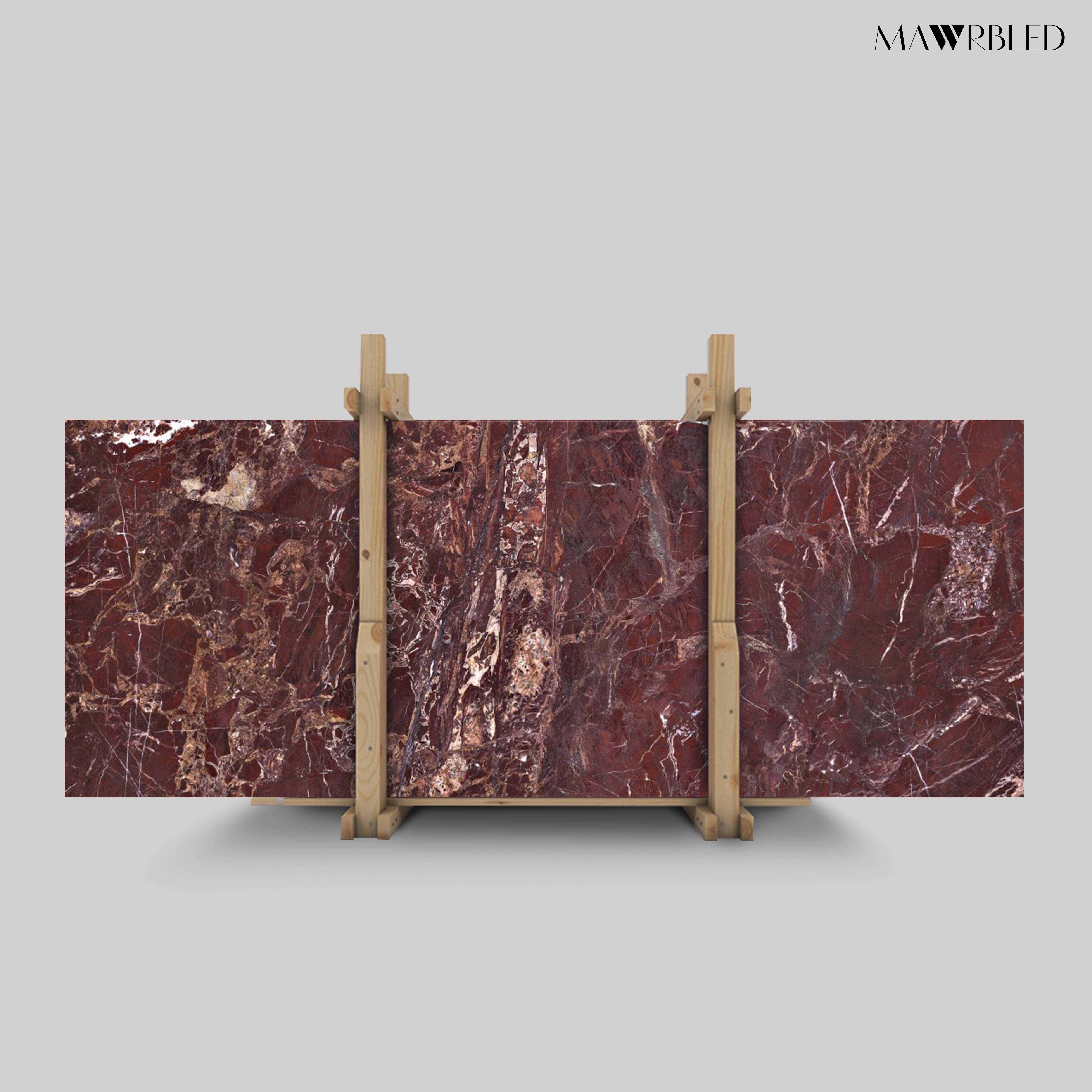 Red Ravel Jasper Marble Countertop