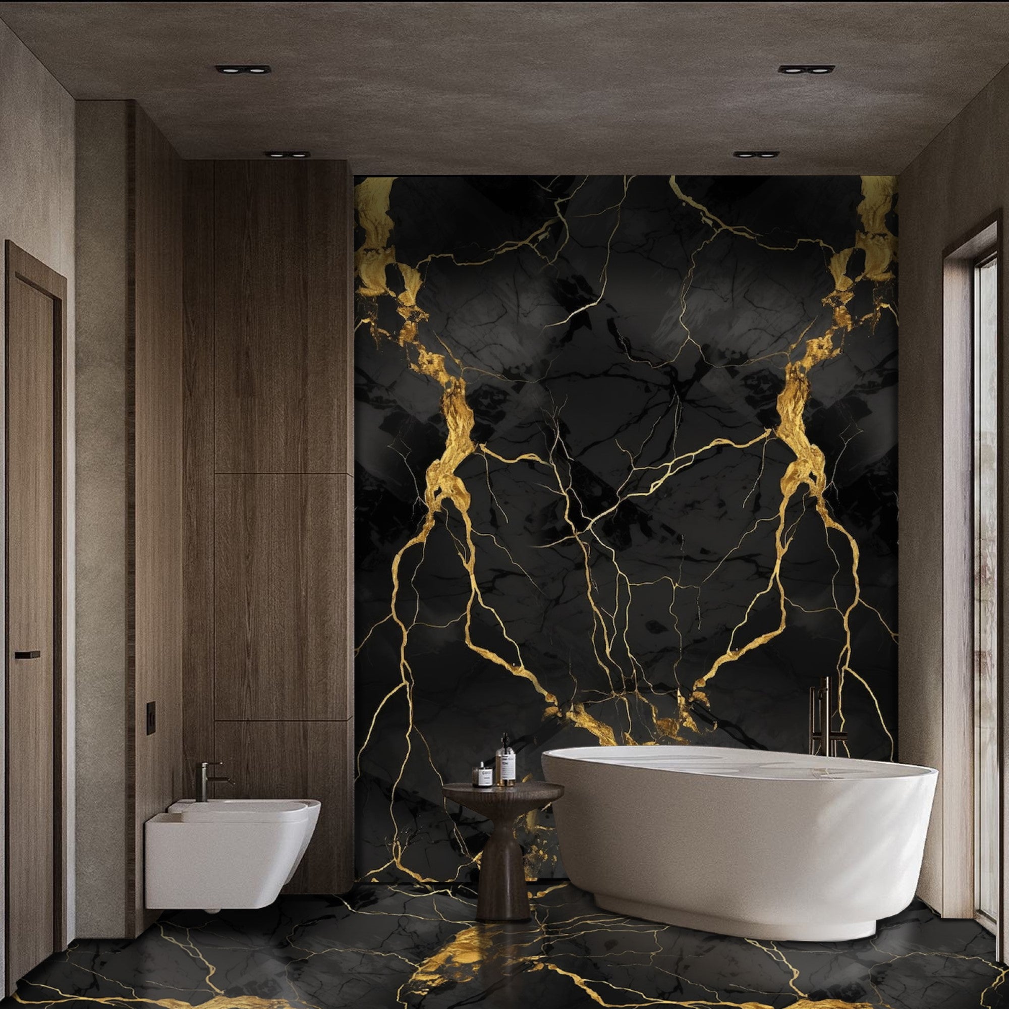 Black And Yellow Marble