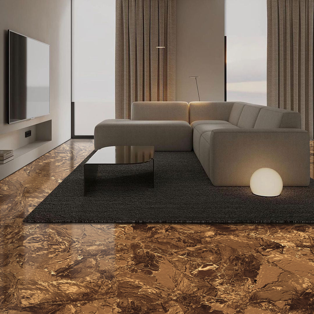 Brown And Gold Marble