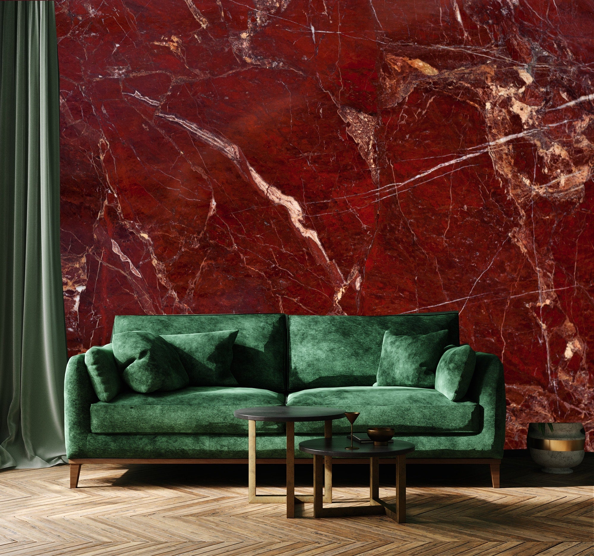 Cherry Red Marble