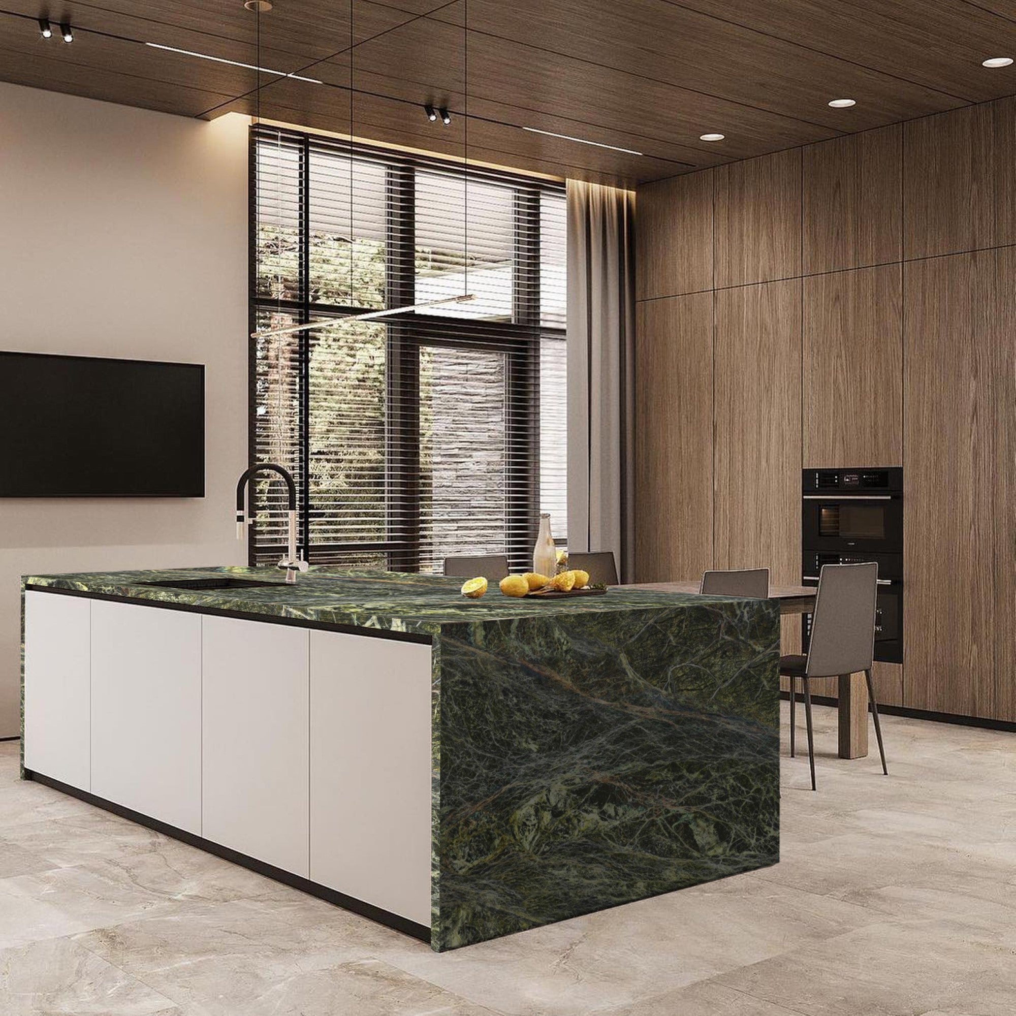 Rainforest Green Granite Countertops