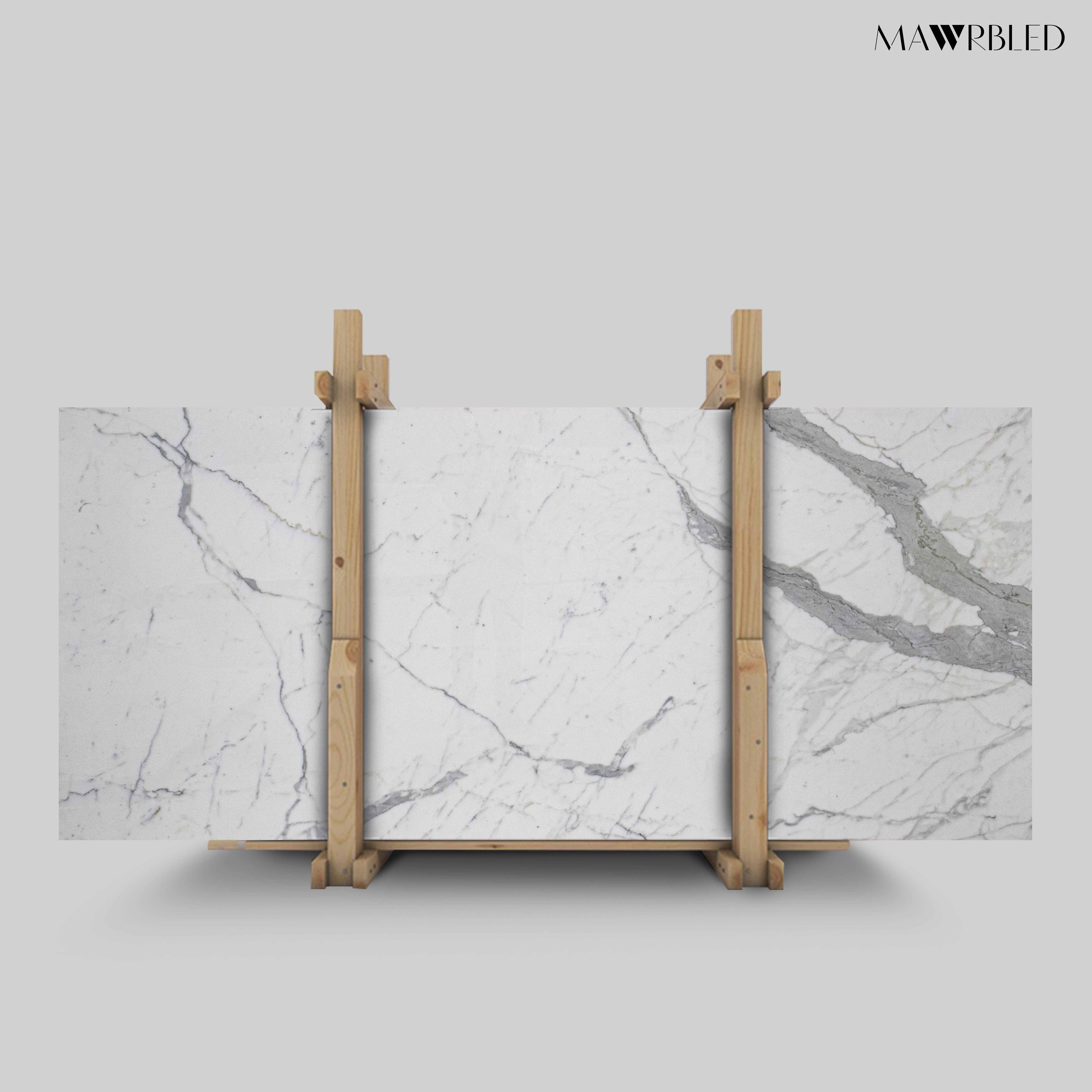 White Statuario marble